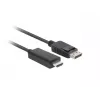 LANBERG Cable Gender Changer DisplayPort HDMI Black