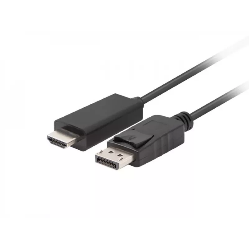LANBERG Cable Gender Changer DisplayPort HDMI Black