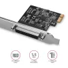 Axagon PCEA-P1N PCIe - 1x parallel port adapter w. SP & LP, PCIe, Parallel, Female, Full-height / Low-profile, PCIe 2.0, China
