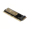 Axagon PCEM2-1U PCIe x16/x8/x4 - M.2 NVMe M-key slot adapter 1U