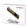Axagon PCEM2-1U PCIe x16/x8/x4 - M.2 NVMe M-key slot adapter 1U