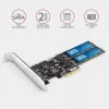 Axagon PCES-SA4M2 PCIe Controller 2x internal SATA 6G port+ M.2 B-key interface cards/adapter M.2, SATA