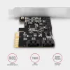 Axagon PCES-SA4X4 PCIe controller - 4x internal SATA 6G port, ASM1164, SP & LP
