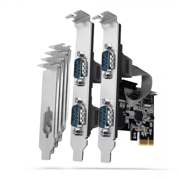 Axagon PCEA-S4N PCIe - 4x serial port 250 kbps adapter w. SP & LP