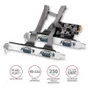 Axagon PCEA-S4N PCIe - 4x serial port 250 kbps adapter w. SP & LP