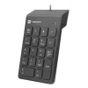 Numeric Keypad NATEC GOBY 2 USB 18‑Key Membrane Black — wired USB, 18 keys, 1.5 m cable, ABS housing