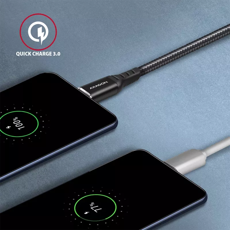 Axagon BUCM-AM10AB HQ USB-C USB-A cable 1 m
