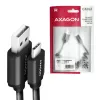 USB Cable Axagon BUCM-AM10TB USB 2.0 0.6m USB C USB A Black
