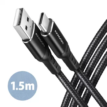USB cable Axagon BUCM-AM15AB USB 2.0 1.5 m USB A USB C Black