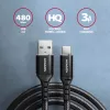 USB Cable Axagon BUCM-AM20AB 2m USB A USB C Black