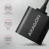 External USB audio adapter AXAGON ADA-12 with 1x 3.5mm jack for headphone and microphone