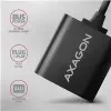 External USB audio adapter AXAGON ADA-12 with 1x 3.5mm jack for headphone and microphone