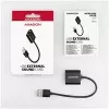 External USB audio adapter AXAGON ADA-12 with 1x 3.5mm jack for headphone and microphone