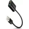 External USB audio adapter AXAGON ADA-12 with 1x 3.5mm jack for headphone and microphone