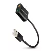 External USB audio adapter AXAGON ADA-12 with 1x 3.5mm jack for headphone and microphone