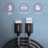 Axagon BUMM3-AM10AB SPEED Micro-B USB <> USB-A 3.2 Gen 1 cable 1 m