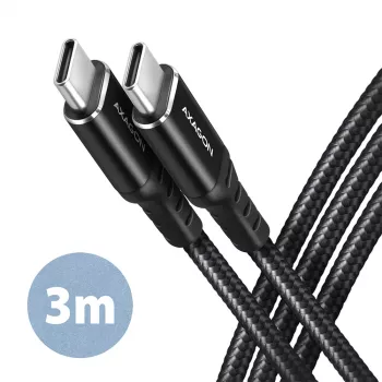 USB cable Axagon BUCM-CM30AB USB 2.0 3 m USB C Black