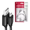 Axagon BUMM-AM15AB USB cable USB 2.0 1.5 m Micro-USB B USB A Black