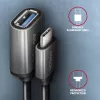 Axagon RUCM-AFAC cable adapter USB-C (M) -> USB-A (F), 20cm, USB 3.2 Gen 1, 3A, ALU
