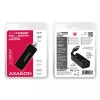 AXAGON ADE-XR USB 2.0 Type-A to Fast Ethernet 10/100 adapter, RJ-45, Realtek RTL8152, black, 23 g