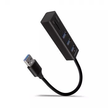 Axagon HMA-CR3A Metal USB 3.2 Gen 1 multi-port hub with three USB ports and card reader