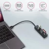 Axagon HMA-CR3A Metal USB 3.2 Gen 1 multi-port hub with three USB ports and card reader