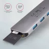 Axagon HMC-HCR3A 3x USB-A+ HDMI+ SD/microSD USB-C 3.2 Gen 1 hub 20cm Wired USB 3.2 Gen 1 (3.1 Gen 1) Type-C Grey