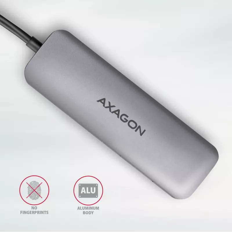 Axagon HMC-HCR3A 3x USB-A+ HDMI+ SD/microSD USB-C 3.2 Gen 1 hub 20cm Wired USB 3.2 Gen 1 (3.1 Gen 1) Type-C Grey