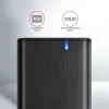 Axagon EEM2-SB2 External USB-C 3.2 Gen 2 metal box for M.2 NVMe & SATA SSD disks. Screwless