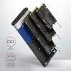 Axagon EEM2-SB2 External USB-C 3.2 Gen 2 metal box for M.2 NVMe & SATA SSD disks. Screwless