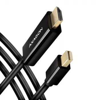 Axagon RVDM-HI14C2 Mini DisplayPort to HDMI Adapter Cable 4K 30Hz 1.8m