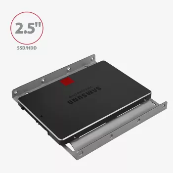 Axagon RHD-125S bracket for 1x 2.5 inch HDD/SSD into 3.5 inch bay, metal, grey