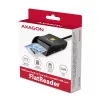 Axagon CRE-SM3SD USB Smart card & SD/microSD/SIM Flat smart card reader Indoor USB 2.0 Black