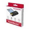 Axagon CRE-SMP2A USB Smart card & SD/microSD/SIM PocketReader smart card reader Indoor USB Type-A/USB Type-C Black