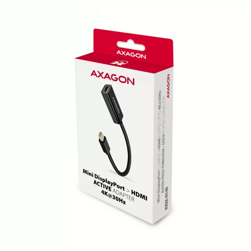 Axagon RVDM-HI14N Mini DisplayPort -> HDMI 1.4 adapter 4K/30Hz