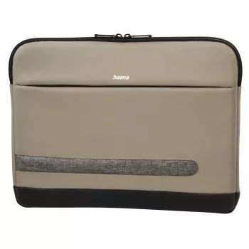 Sleeve case Hama Terra 39.6 cm (15.6 inch) Beige 1 front pocket