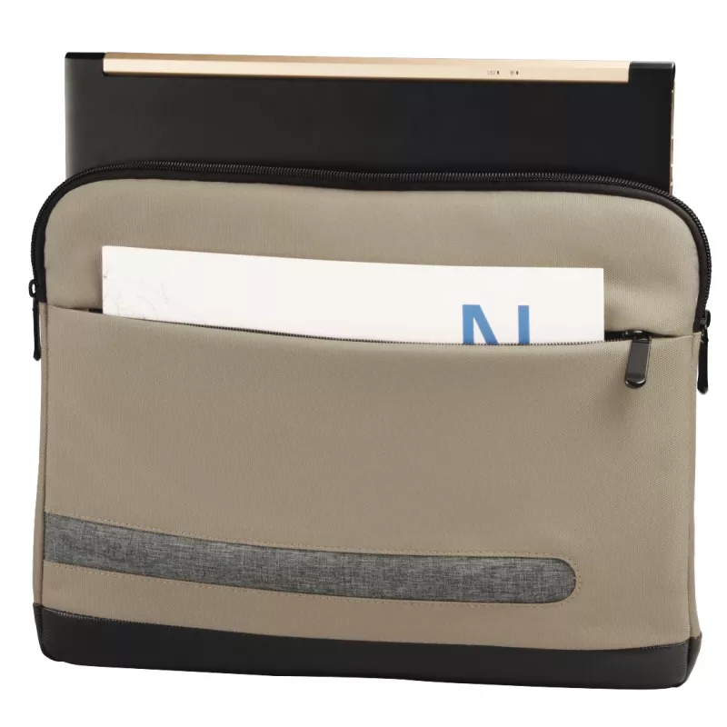 Sleeve case Hama Terra 39.6 cm (15.6 inch) Beige 1 front pocket