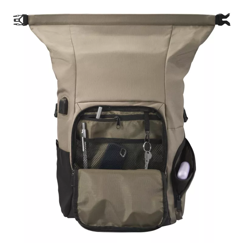Hama Terra 39.6 cm (15.6 inch) Backpack Beige, Black