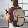 Hama Terra 39.6 cm (15.6 inch) Backpack Beige, Black