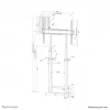 Neomounts WL55-875BL1 TV floor stand 55-100 inch - wall - motorised - TÜV
