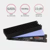 Axagon CLR-M2L10 Passive aluminum heatsink for all M.2 SSDs, size 2280, high 10 mm.