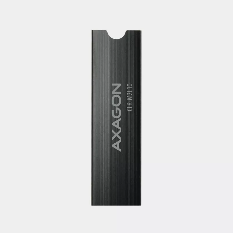 Axagon CLR-M2L10 Passive aluminum heatsink for all M.2 SSDs, size 2280, high 10 mm.