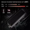 Axagon CLR-M2XL Passive aluminum heatsink for single-sided and double-sided M.2 SSD disks, size 2280, height 36 mm