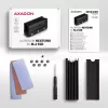 Axagon CLR-M2XL Passive aluminum heatsink for single-sided and double-sided M.2 SSD disks, size 2280, height 36 mm