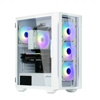 Zalman I3 NEO TG WHITE computer case Midi Tower