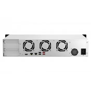 QNAP TS-864EU-8G NAS/storage server Rack (2U) Intel® Celeron® 8 GB DDR4 0 TB QNAP Turbo System Black