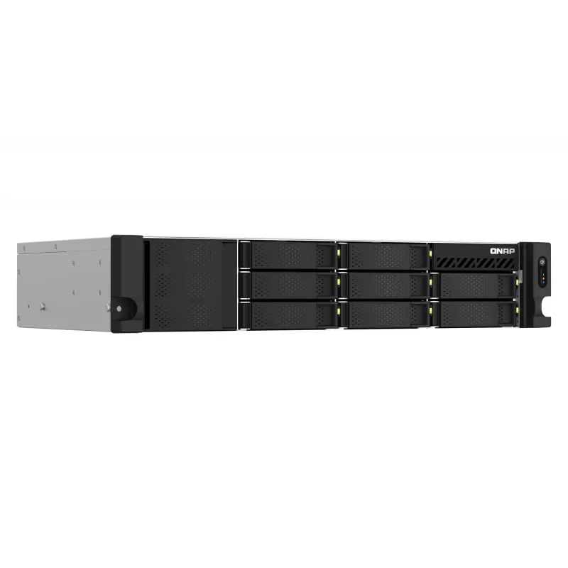 QNAP TS-864EU-8G NAS/storage server Rack (2U) Intel® Celeron® 8 GB DDR4 0 TB QNAP Turbo System Black