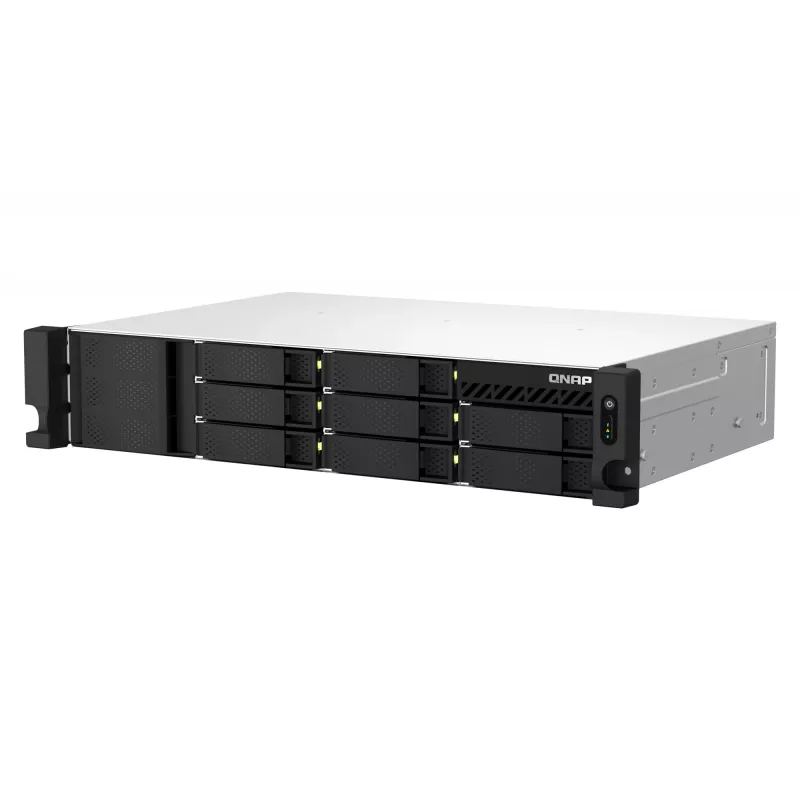 QNAP TS-864EU-8G NAS/storage server Rack (2U) Intel® Celeron® 8 GB DDR4 0 TB QNAP Turbo System Black