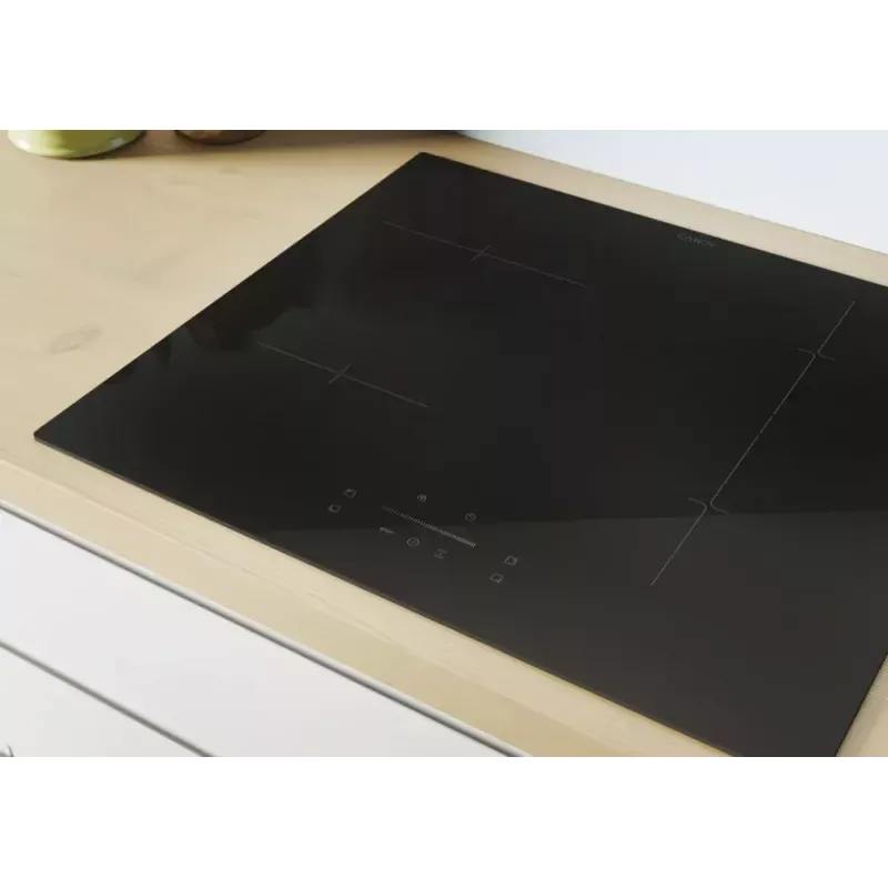 Candy CTP6SC4/E1 Black Built-in 59 cm Zone induction hob 4 zone(s) Built-in hood