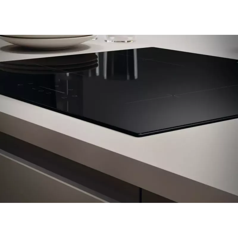 Candy CTP6SC4/E1 Black Built-in 59 cm Zone induction hob 4 zone(s) Built-in hood